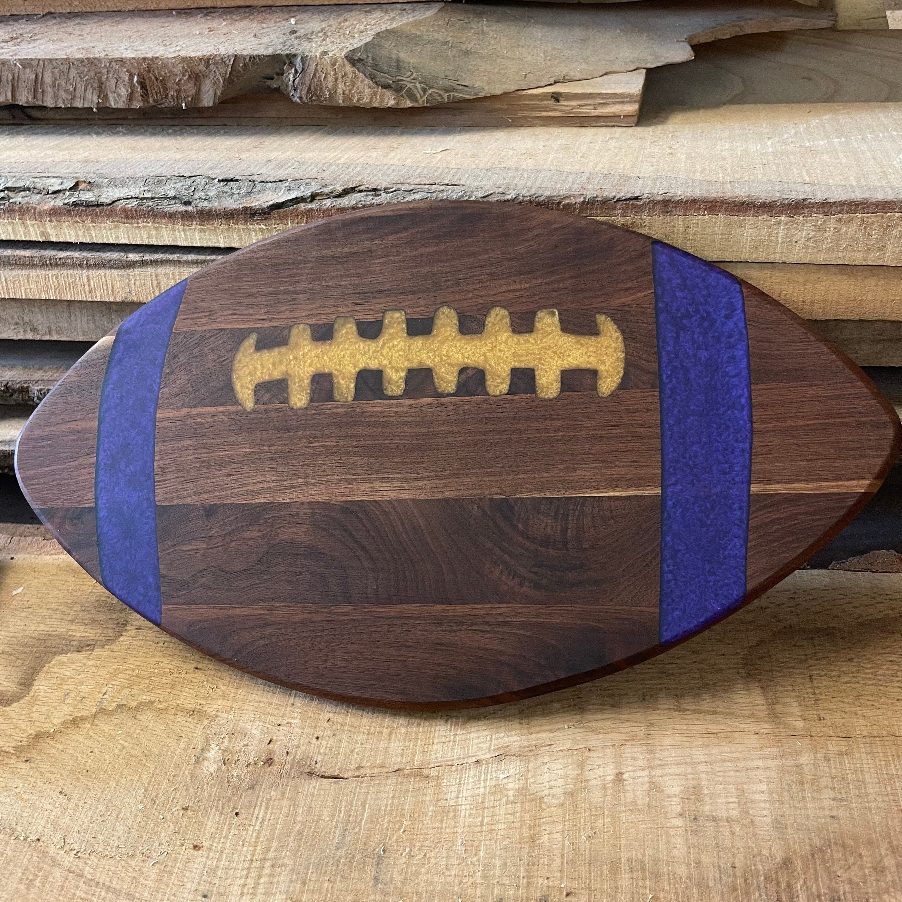Purple and Gold Football Charcuterie Board | Vikings Themed Cheeseboard