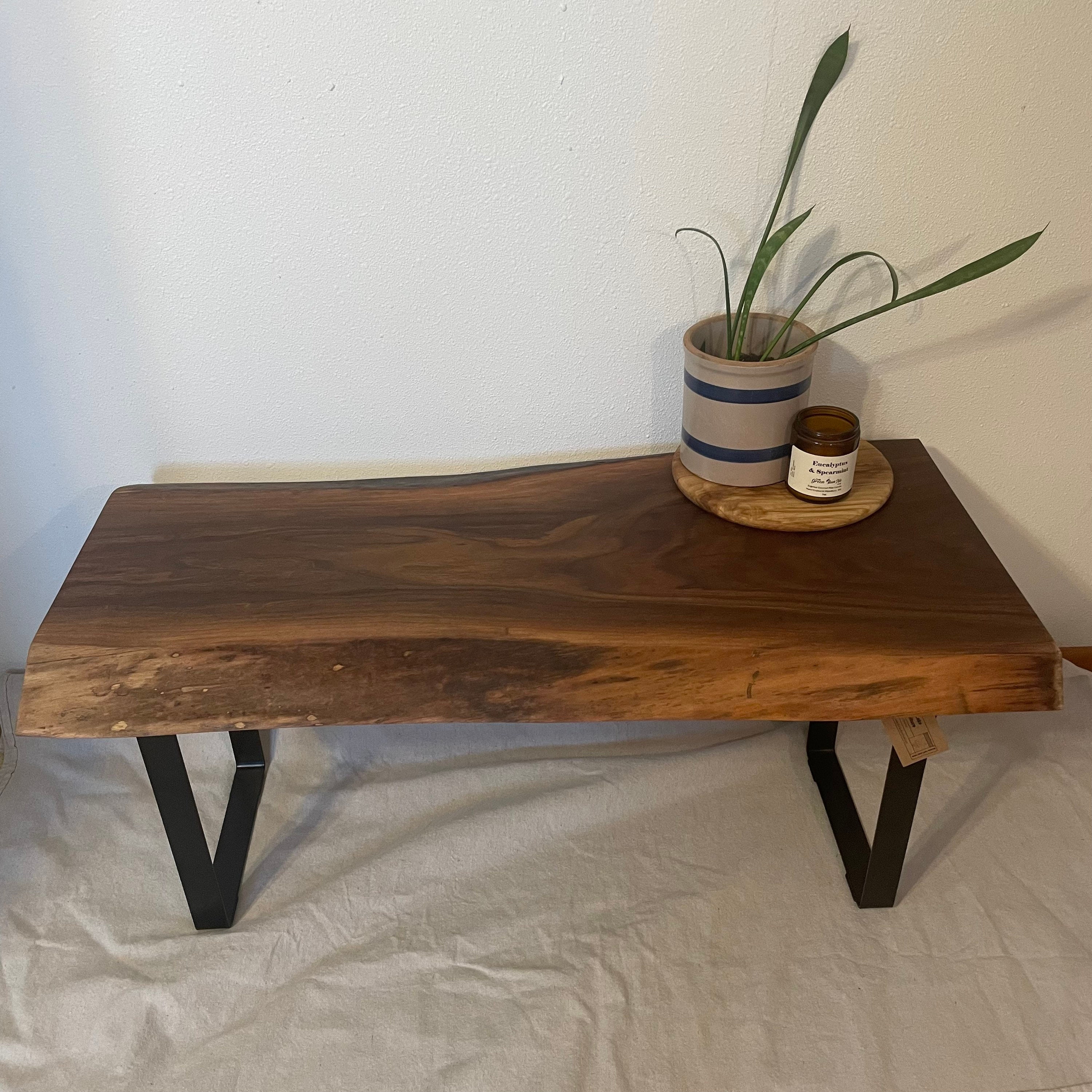 Live Edge Walnut Coffee Table / Bench
