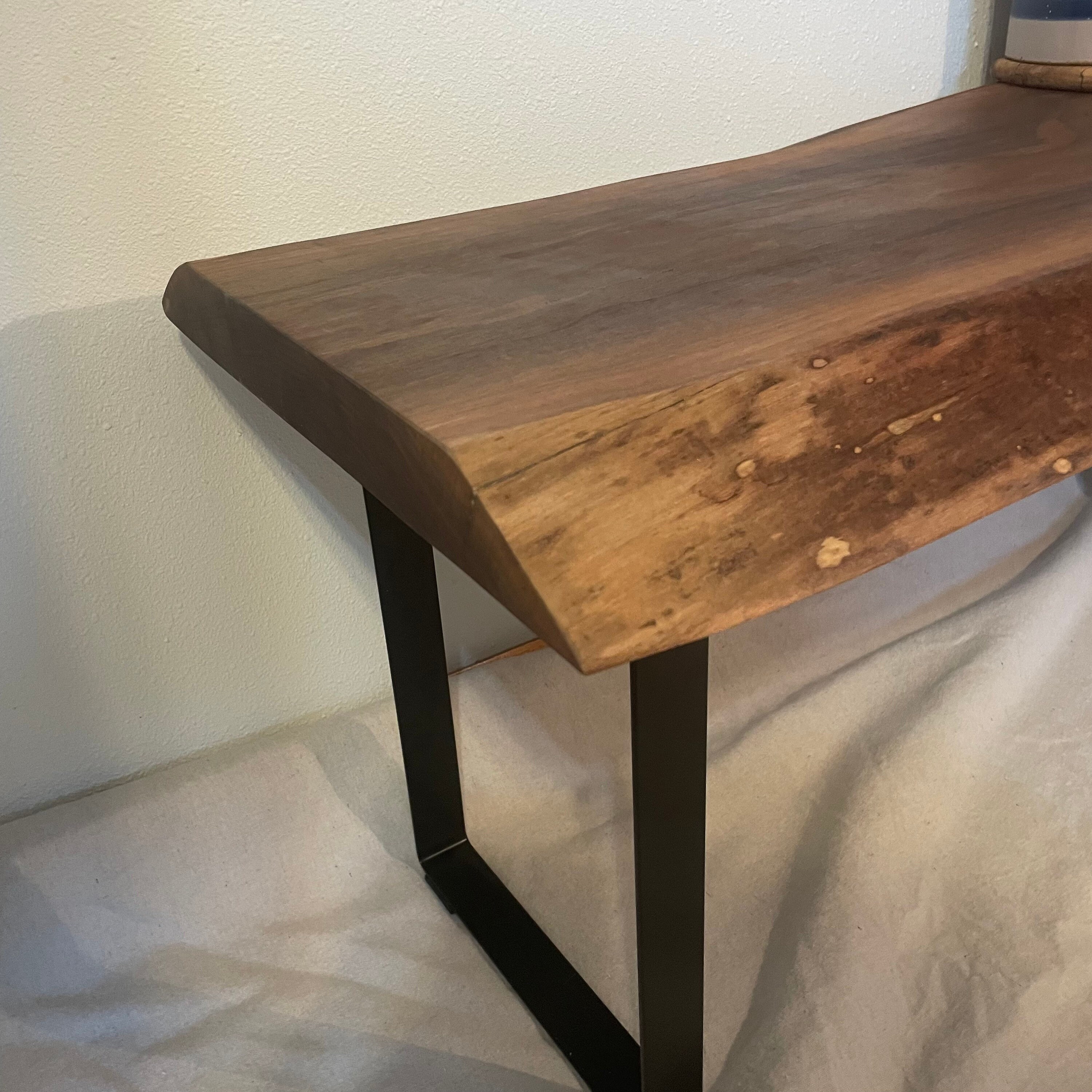 Live Edge Walnut Coffee Table / Bench Etsy
