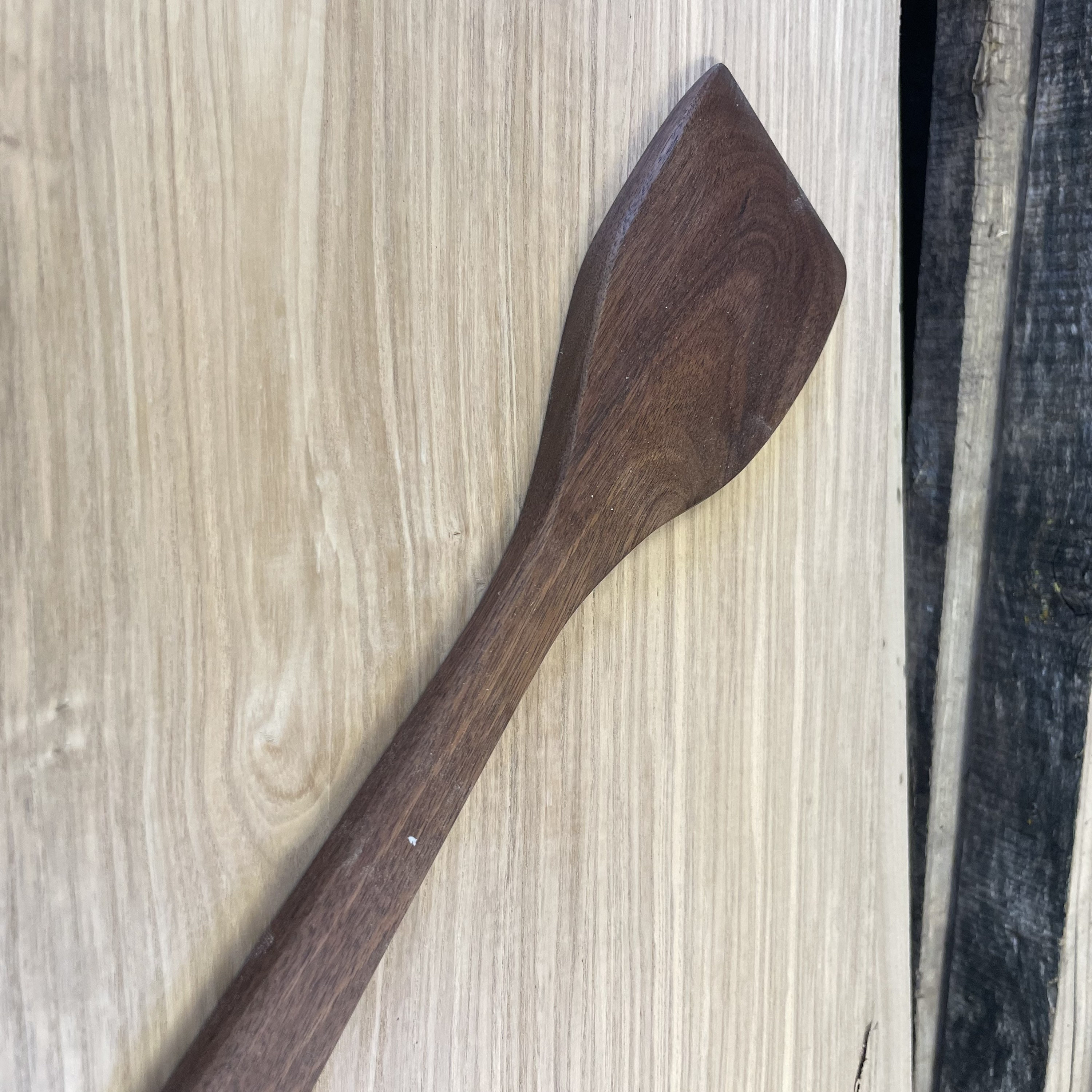 Flat 2024 wooden spatula