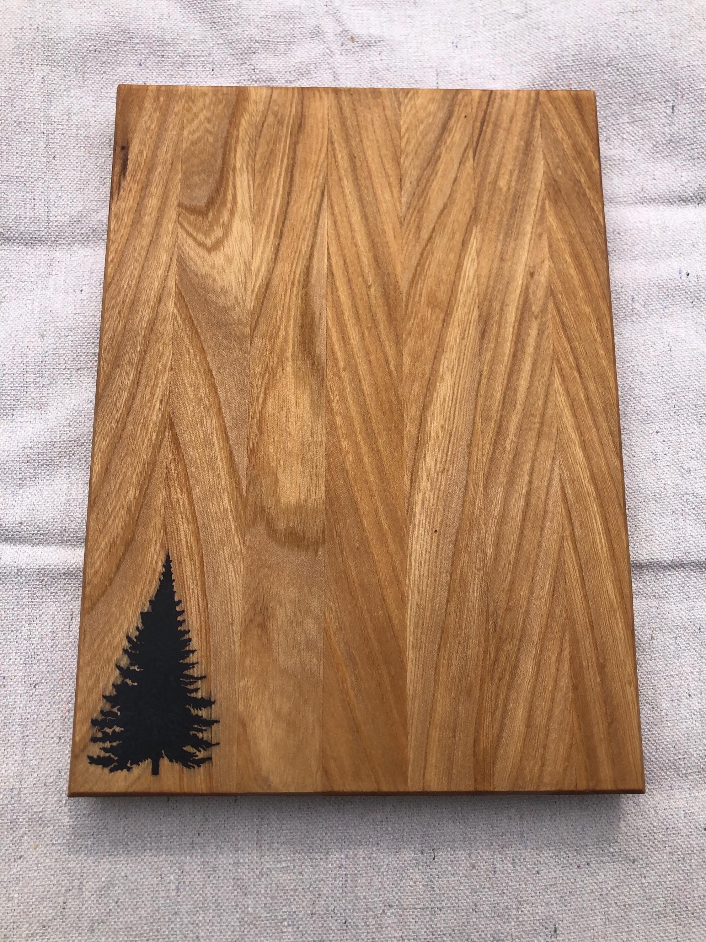 Small Cutting Board with Pine Tree Inlay - Thumbnail 2