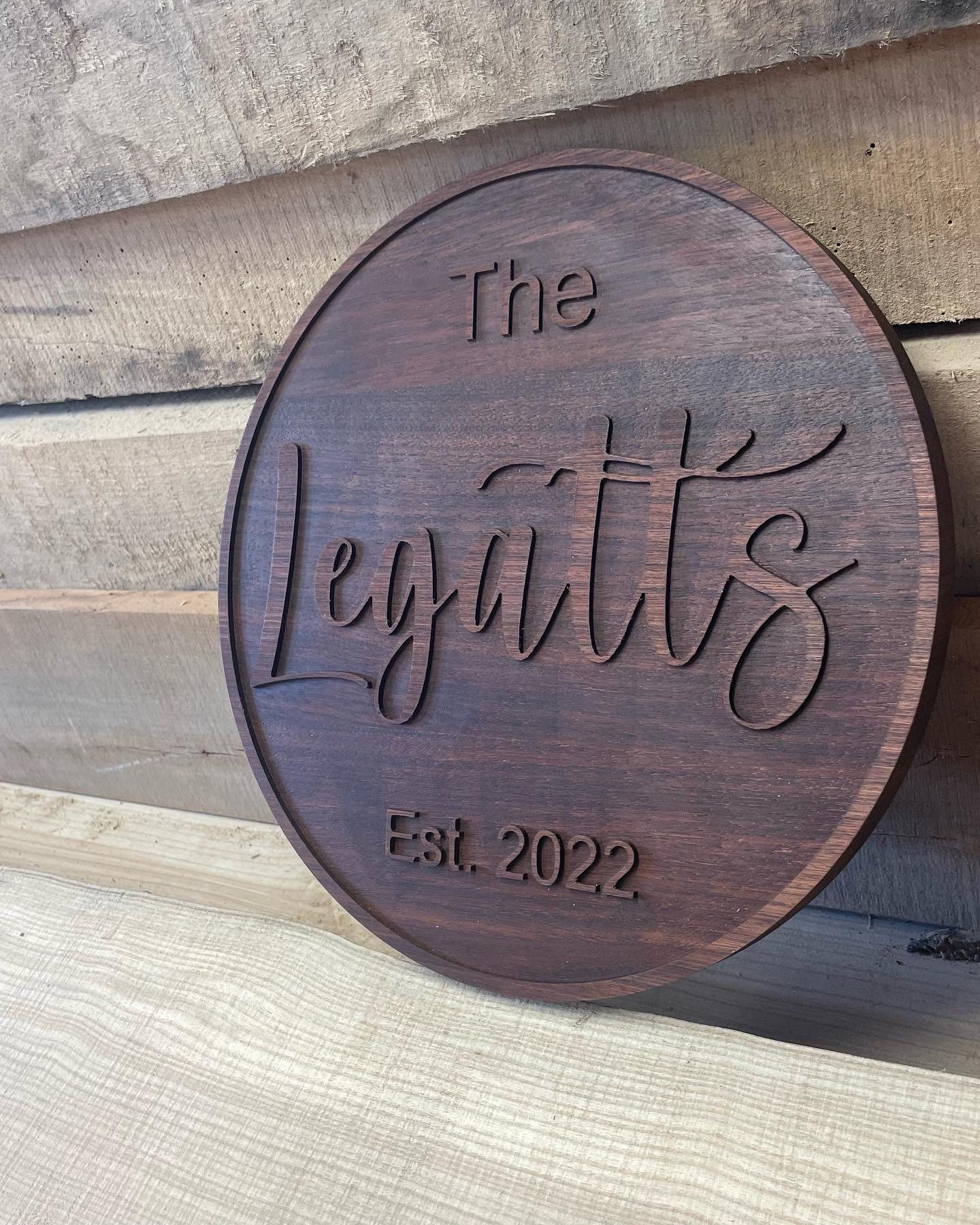 12” Customizable Last Name Sign - Thumbnail 5