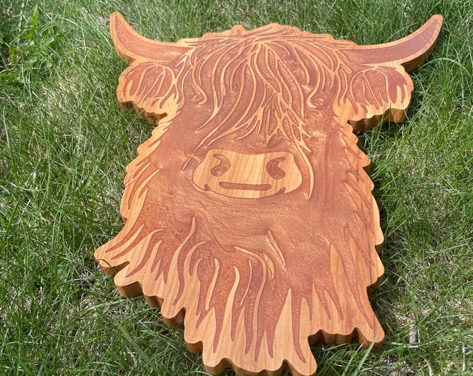 Highland Cow Charcuterie Board