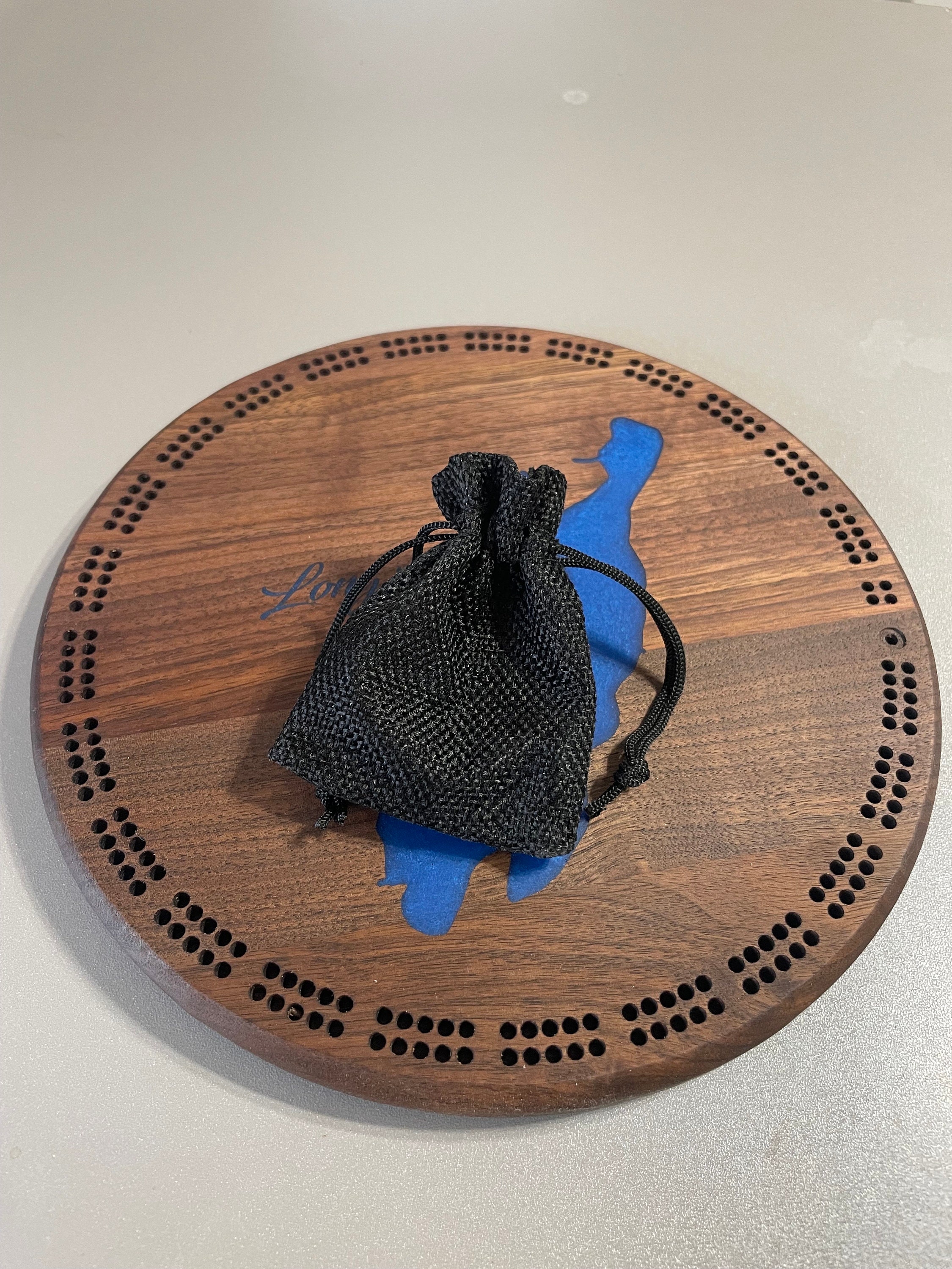 Custom Lake Cribbage Board - Thumbnail 3