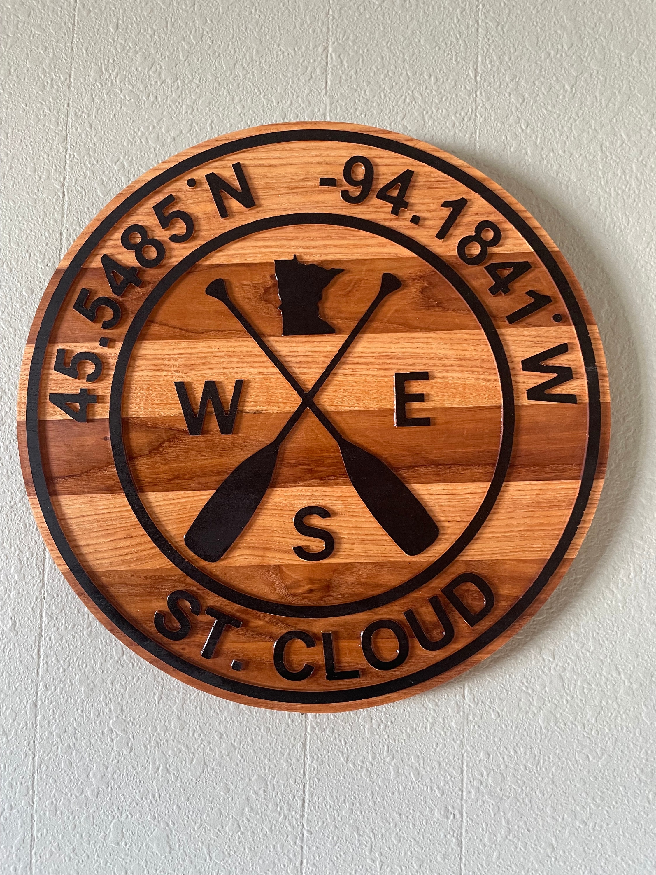 Customizable GPS Coordinate and City Home Sign - Thumbnail 2
