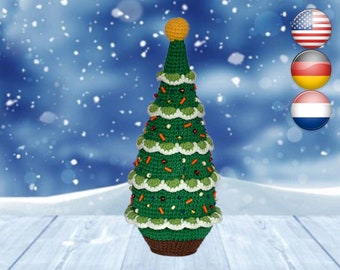 Christmas tree crochet pattern, Christmas tree crochet, Christmas decor crochet, Christmas decor