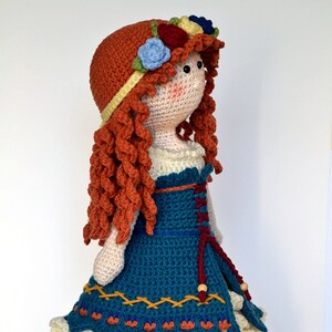 Crochet Amigurumi doll pattern PDF / crochet toy / girl image 3