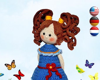Crochet Girl Doll pattern: Amigurumi Alice (PDF Pattern)