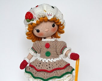 Сhristmas Gingerbread Doll Crochet Pattern Amigurumi toy Amigurumi Handmade Doll Amigurumi doll Crochet Christmas