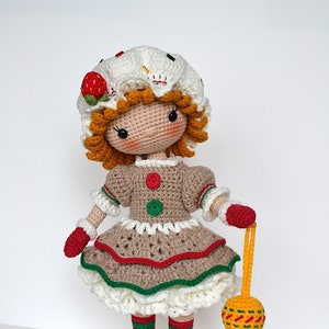 Сhristmas Gingerbread Doll Crochet Pattern Amigurumi toy Amigurumi Handmade Doll Amigurumi doll Crochet Christmas