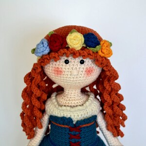 Crochet Amigurumi doll pattern PDF / crochet toy / girl image 2