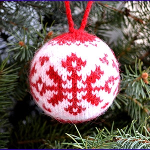 Christmas Ornament knitting pattern/ Knit Ornament pattern/ Ornaments Christmas/ Knit Ornament balls/ Christmas/ DIY Christmas Balls image 7