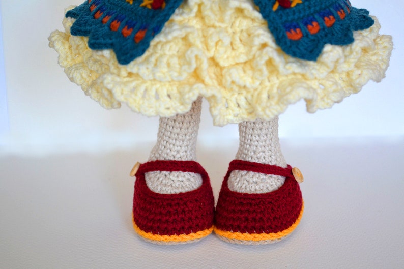 Crochet Amigurumi doll pattern PDF / crochet toy / girl image 6