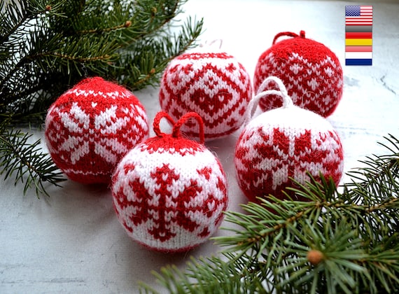 Buy Christmas Ornament Knitting Pattern/ Knit Ornament Pattern ...