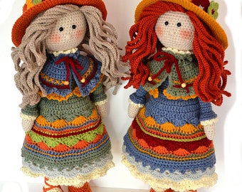 Crochet Girl Doll pattern: Amigurumi Nastassja (PDF Pattern)