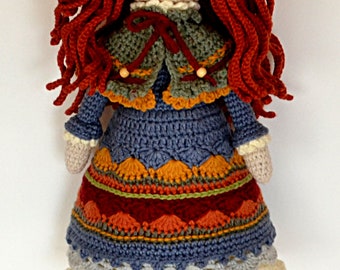 Crochet Girl Doll pattern: Amigurumi Nastassja (PDF Pattern)