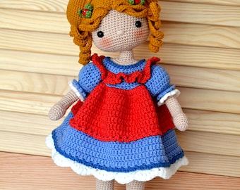 Schema per realizzare una bambola amigurumi all'uncinetto, la bambina ELIZA (Schema in PDF)