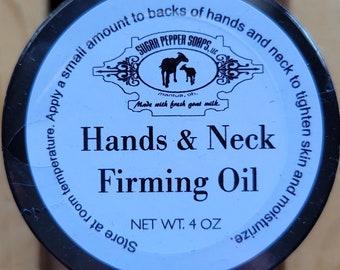 Hands & Neck Firming Oil 4 ounce tub anti-aging oil