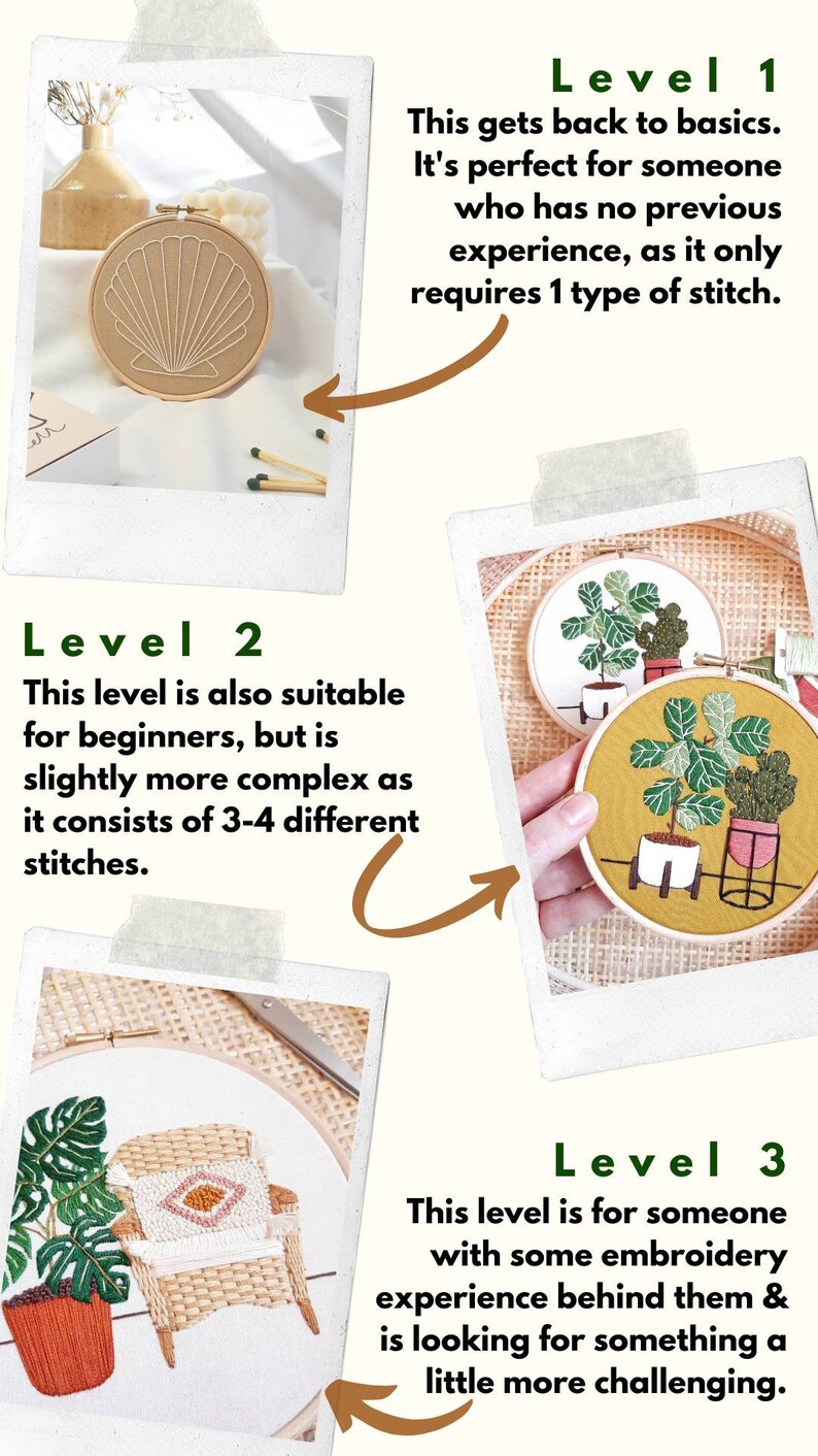Modern Embroidery Embroidery Pattern Download Beginner Embroidery PDF Embroidery Pattern Beginner Rainbow Embroidery Pattern PDF