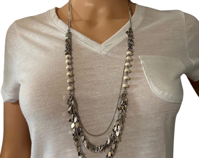 NWT Silver-Tone Layered Necklace