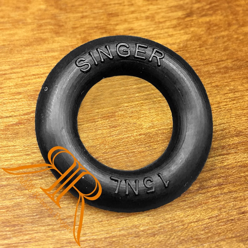 Authentic SINGER Vintage Sewing Machine Bobbin Winder O-Ring Rubber Tire Tyre image 2