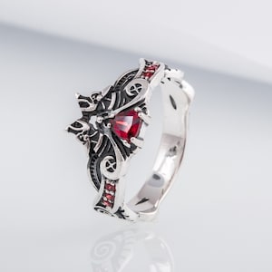 Bague Fenrir Wolf, bijoux Viking en argent avec motif loup celtique détaillé, accessoire nordique fait main, symbole de force et de puissance nordique