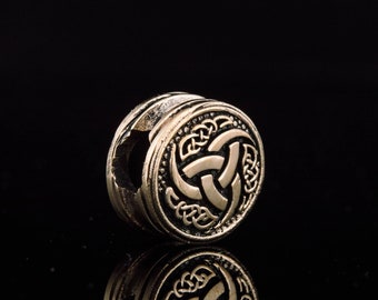 Odin's Horn Bronze Charm, Bronze Odin Charm, Bronze Bracelet Charms, DIY Bracelet, Beads for Paracord Bracelets, DIY Bracelet