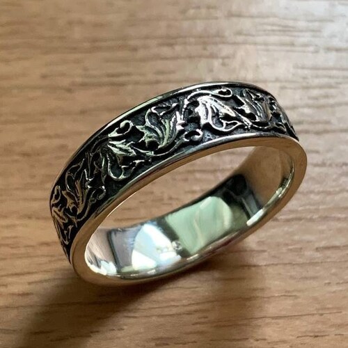 Slavic Ornament Ring Handmade Sterling Silver Unique Jewelry Etsy
