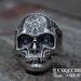925 Silver Mandala Mask Ring Santa Muerte Mens Sugar Skull Ring Skull Mask Jewelry Gift for Biker Boyfriend Sterling Silver Mandala Jewelry