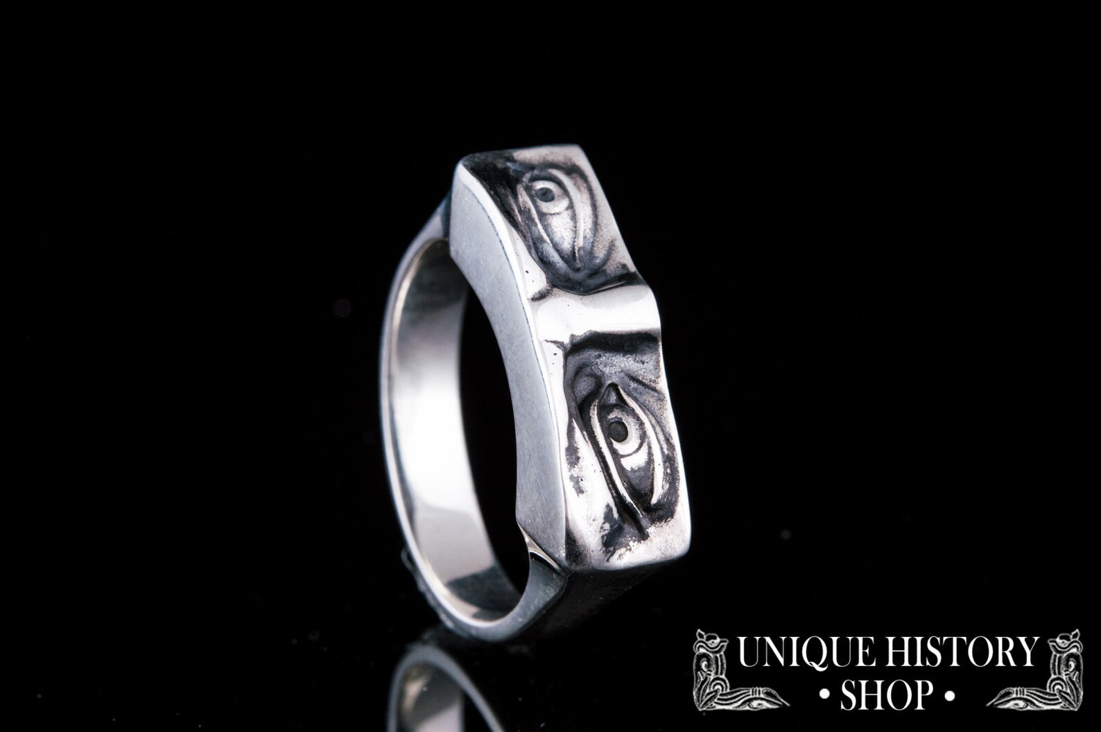 David Eyes Ring Silver Eyes Jewelry Ring With Eye 925 Etsy