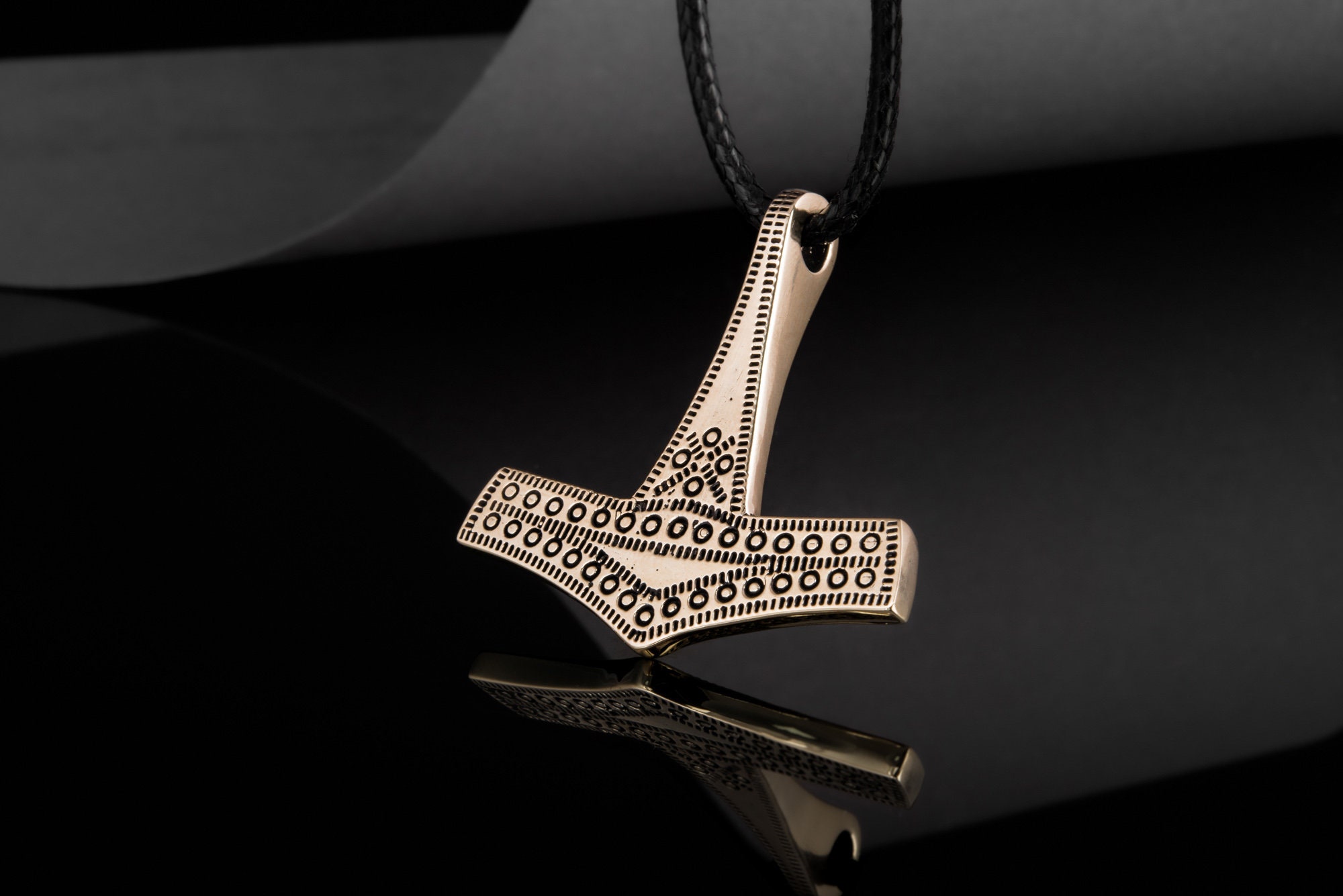 Bronze Mjolnir From Bornholm Island Thor's Hammer Pendant Etsy