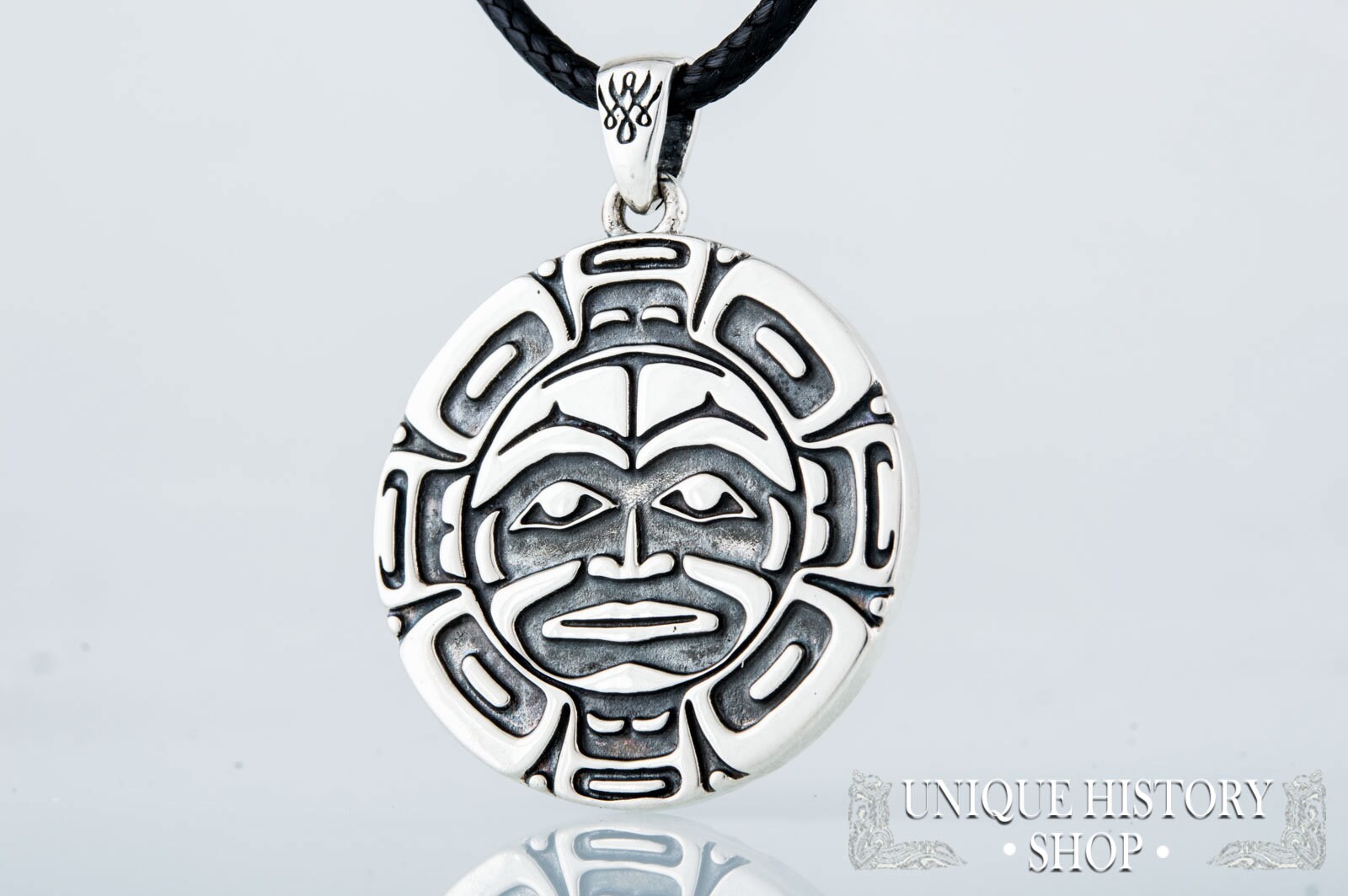 Aztec Ornament Pendant Silver Aztec Jewelry Aztec Culture Etsy