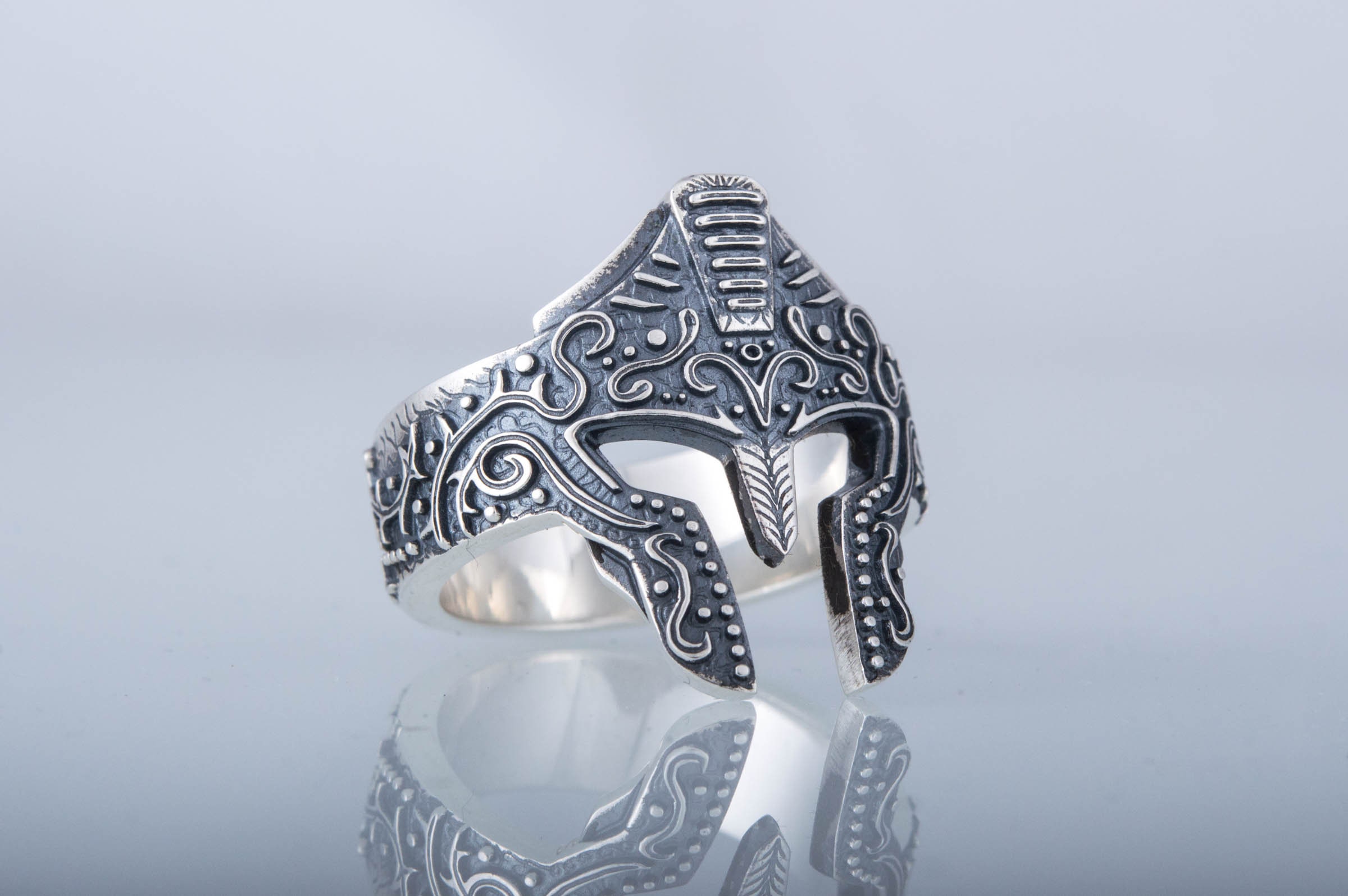 Helmet Gladiator Spartan Mask Warior Symbol of Power Gladiator Helmet Ring  Spartan Helmet Ring Spartan Ring Knight Ring Unique Silver - Etsy