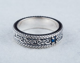 Anello maschio celtico a nodo infinito in acciaio inossidabile / Anelli