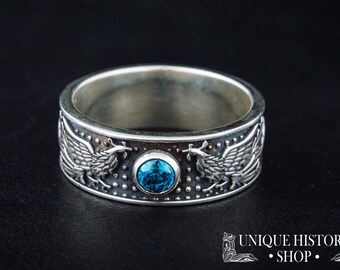 Anello Fenice Regolabile In Argento Sterling 925 | Gioiello Donna Con Zirconia | Simbolo Rinascita E Felicità