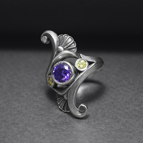 Shops Silver Egypt Ring, Eye of Horus Ring, Egyptian Lotus Ring, Egyptian God Ring with Gem, Lotus Flower Ring, Handmade Egyptian Jewelry