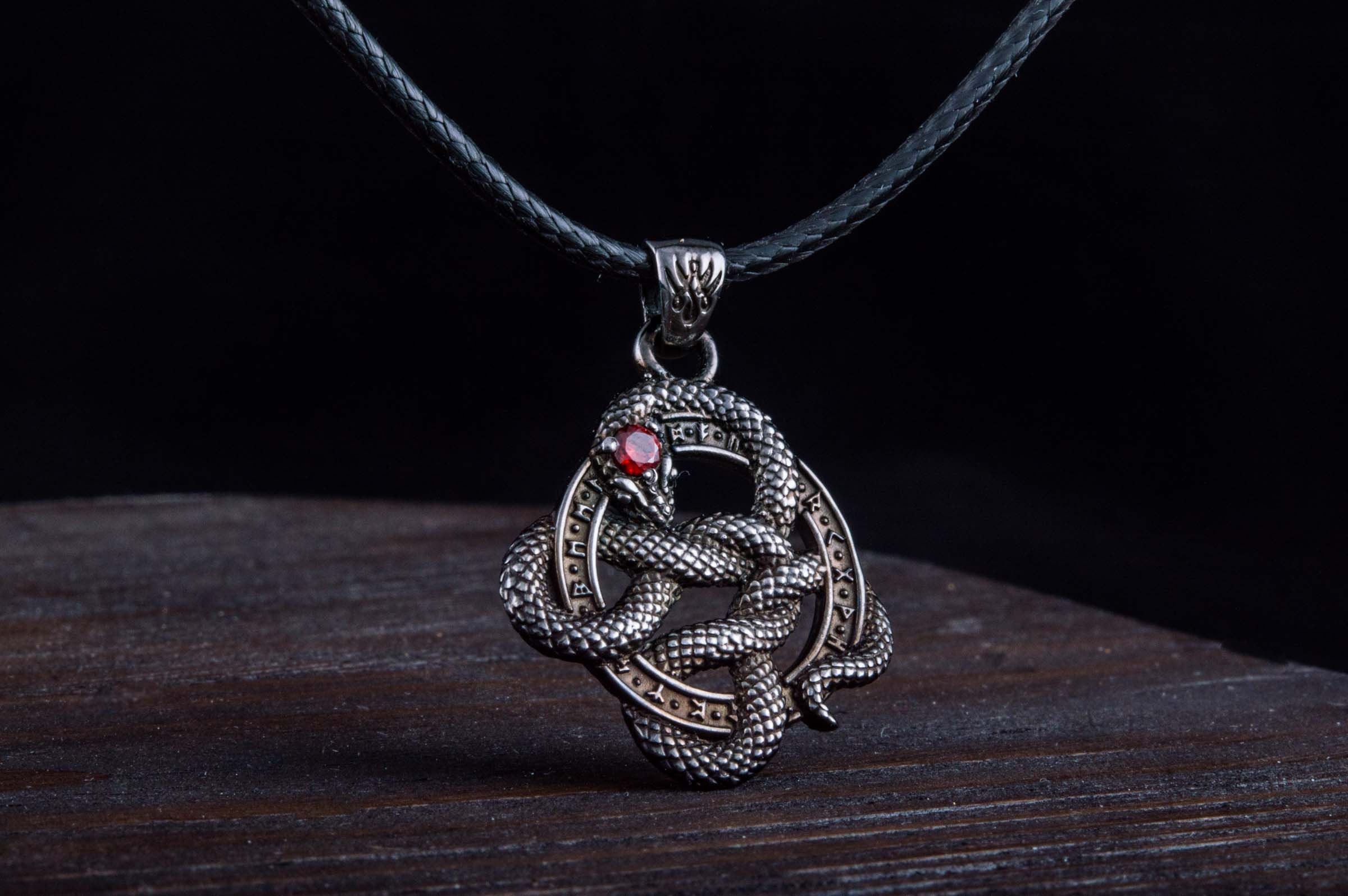 Black Series Black Snake Pendant Black Mamba Necklace | Etsy