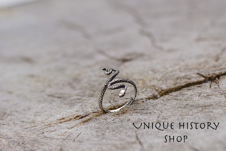 Silver Snake Animal Ring, Cobra Wrap Ring, Snake Jewelry, Silver Snake Ring, 925 Silver Animal Ring, Handcrafted Jewelry, Tiny Snake Ring image 2