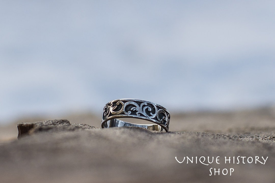 Silver Floral Ring - Nature Inspired Jewelry in Minimalist Style ...