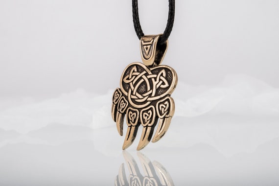 Veles Slavic God Pendant Men s Bronze Pagan Jewelry Featuring the