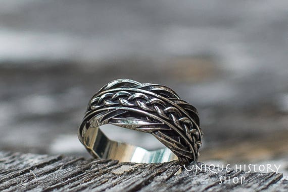Viking Ring Viking Ornament Ring Viking Knit Ring Norse | Etsy
