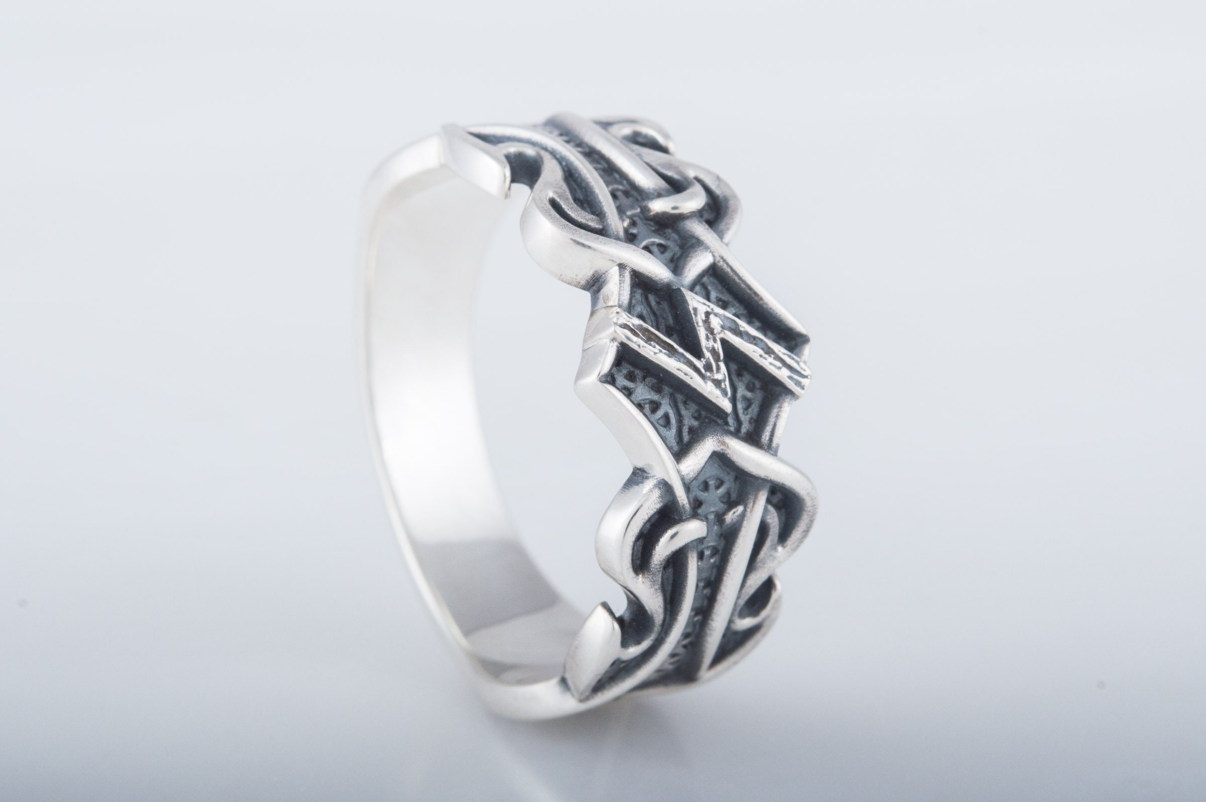 Craftmanship Rune Viking Runes Ring - Norse Runic Jewelry Featuring Sol Rune Symbol ...