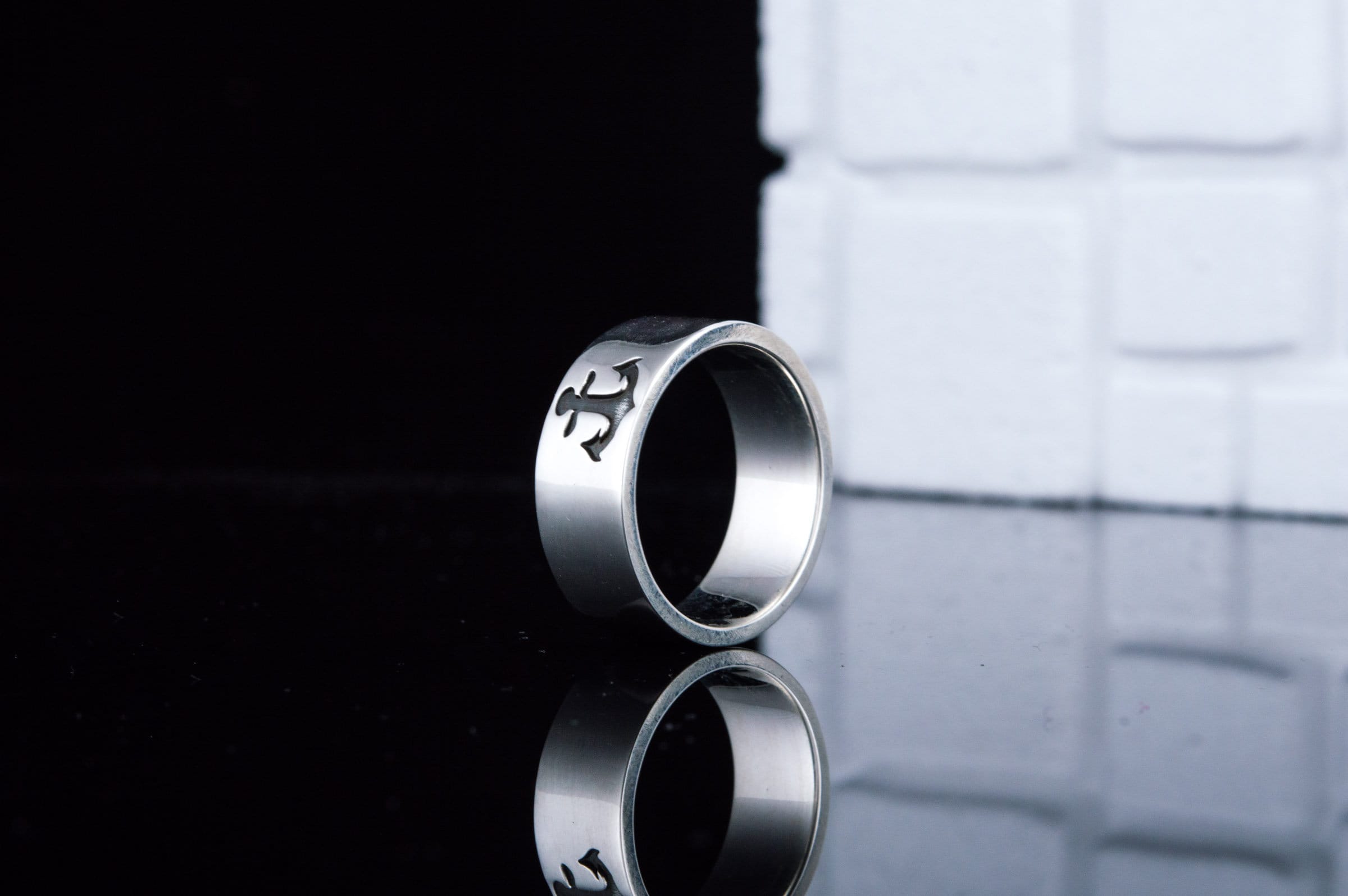 Gioiello Veterano Navy Anello US Navy In Argento 925 - Design Ancora E Aquila, Effetto Vintage, Taglia 21 Anello Veterano - Foto 6