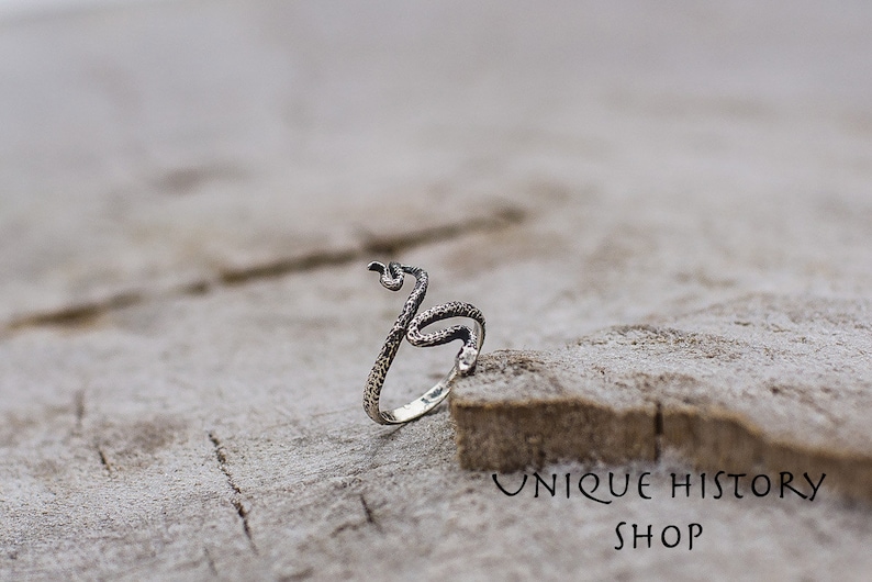 Silver Snake Animal Ring, Cobra Wrap Ring, Snake Jewelry, Silver Snake Ring, 925 Silver Animal Ring, Handcrafted Jewelry, Tiny Snake Ring image 3