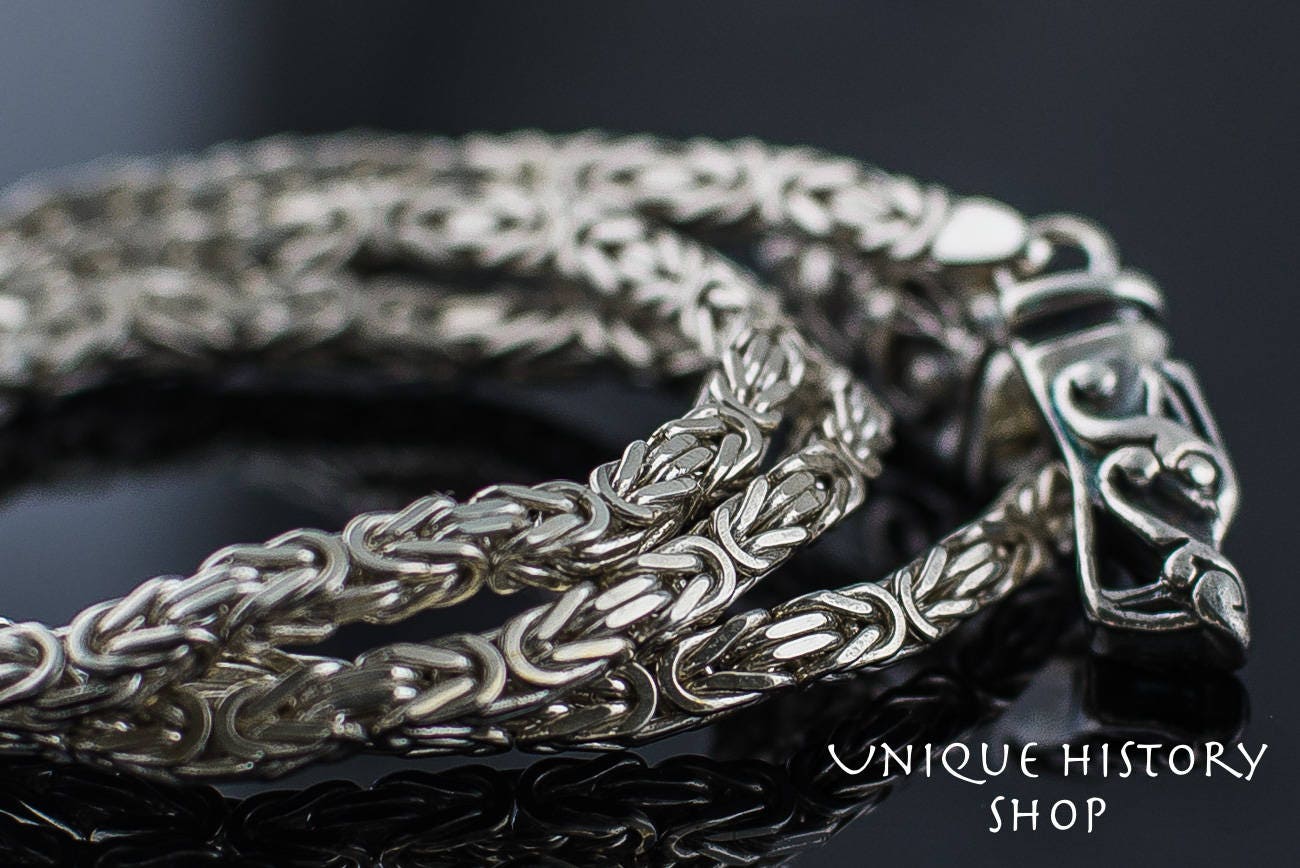 Viking Chain Handmade Norse Chain 925 Silver Vikings Chain Etsy