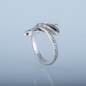 Silver Snake Animal Ring, Cobra Wrap Ring, Snake Jewelry, Silver Snake Ring, 925 Silver Animal Ring, Handcrafted Jewelry, Tiny Snake Ring image 10