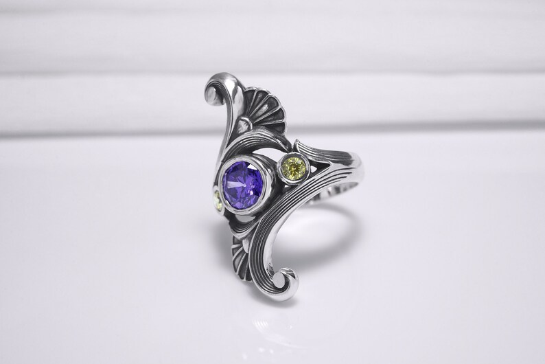 Shops Silver Egypt Ring, Eye of Horus Ring, Egyptian Lotus Ring, Egyptian God Ring with Gem, Lotus Flower Ring, Handmade Egyptian Jewelry
