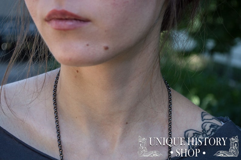 Black Ruthenium Plated Chain \u2022 Black Chain \u2022 925 Sterling Silver Chain \u2022 Gift for Him \u2022 Chain for Man \u2022 Men/'s Chain
