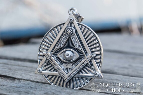 Sterling Silver Ring Size 6 9 10 Eye of Providence Jewelry Mystic Freemason 