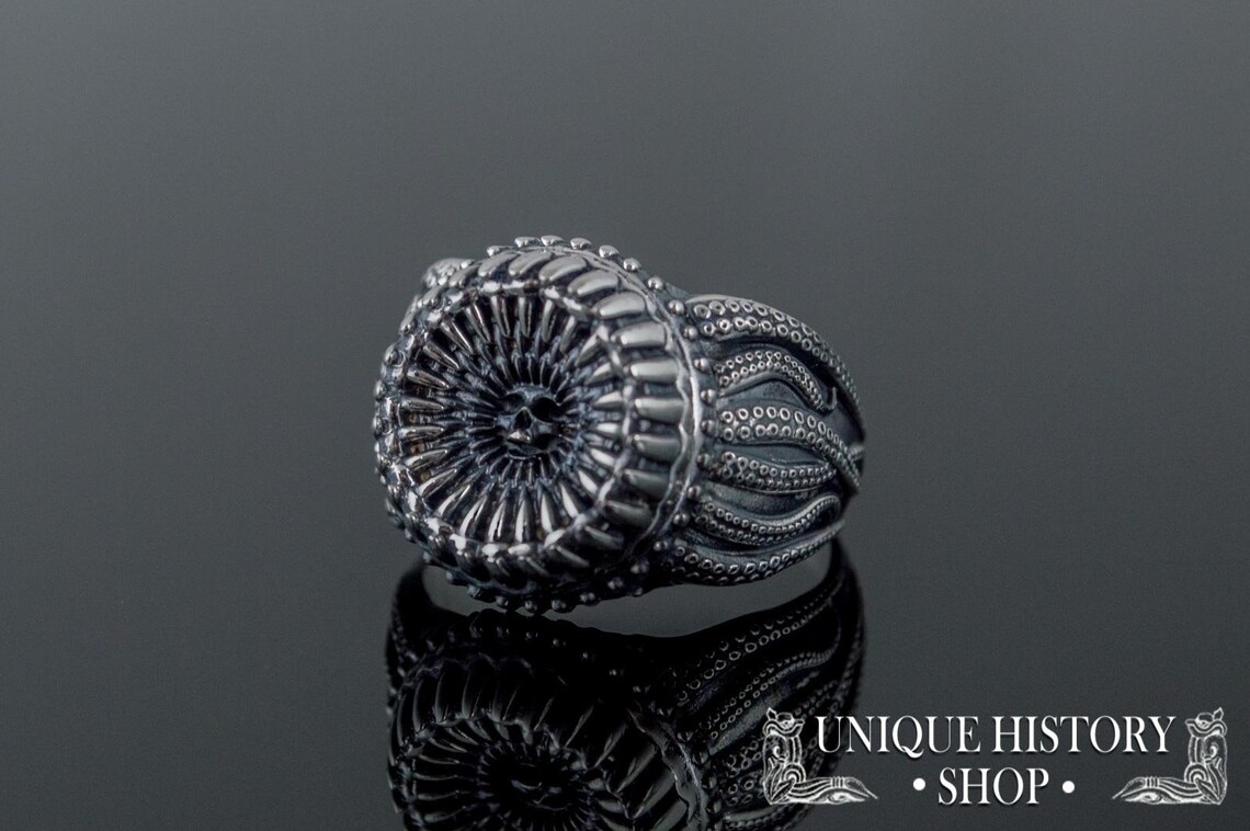 Kraken Ring Octopus Ring Kraken Jewelry Sailor's Etsy